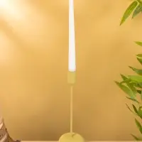 Подсвечник на 1 свечу текстурный "Оливковый" 8х8х25,5 см