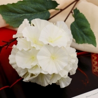 Цветы искусственные "Гортензия Розита" 60 см, белый