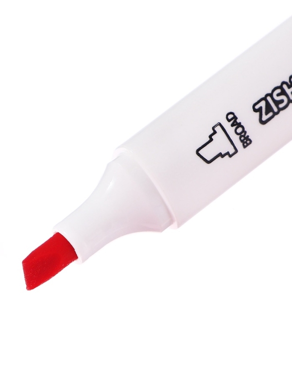 Набор маркеров 18 цветов в пластиковом тубусе, двусторонние