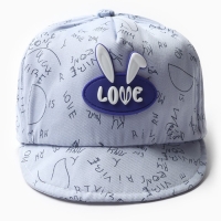 Кепка детская MINAKU "Love" голубой, р-р 48 Кепка детская MINAKU "Love" голубой, р-р 48