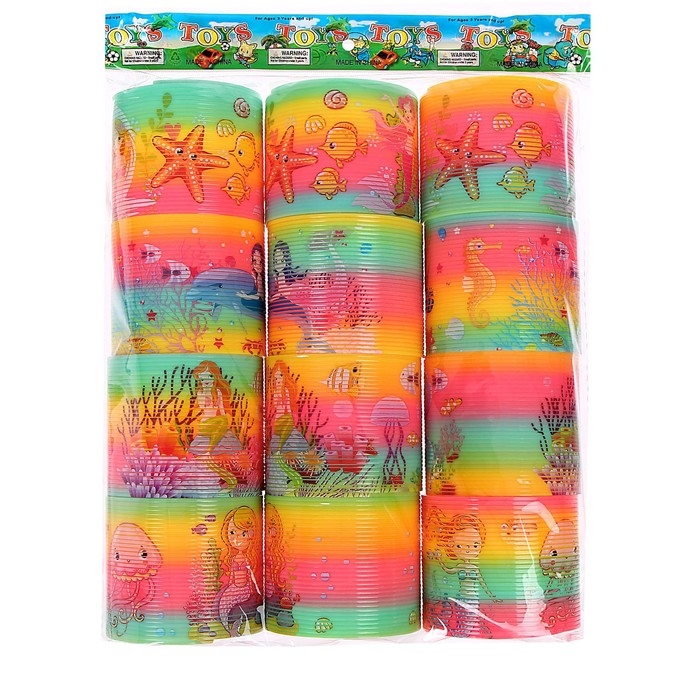 Пружинка радуга &laquo;Русалка&raquo;, виды МИКС