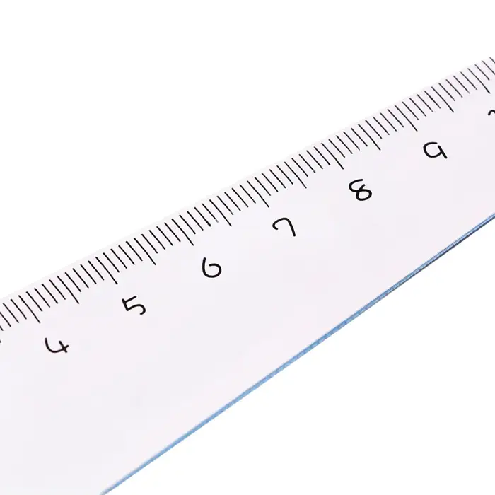 Линейка пластиковая 12 см "Звезда", синяя