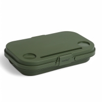 Корзина - столик Maclay 2 в 1, складная, 47 х 28,5 х 23,5 см, стол 45 х 28 х 16 см, зелёная