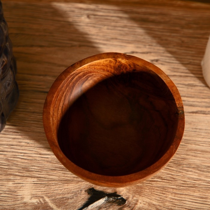 Миска 10х10х4 см, тиковое дерево