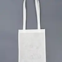 Сумка-Шопер под роспись Новогодняя лошадка