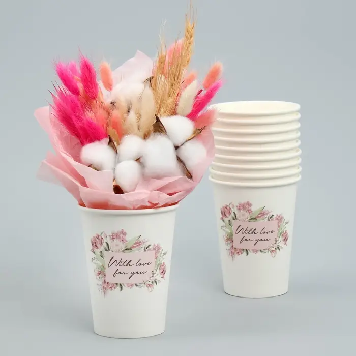 Стакан для цветов &laquo;Рамка цветочки&raquo;, 350 мл