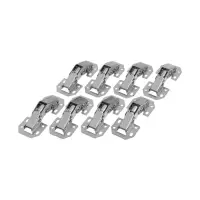 Петля мебельная ТУНДРА, накладная, универсальная, без врезки, набор 8 шт