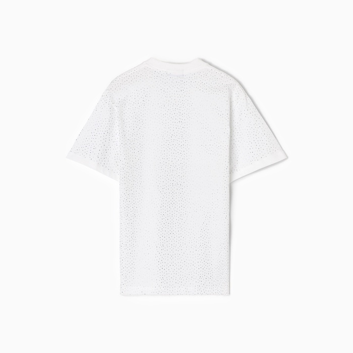 Футболка женская со стразами MIST, белая, р.-р. L