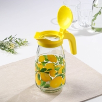 Набор питьевой &laquo;Лимон&raquo;, стеклянный, кувшин+6 стаканов, 1500/230 мл