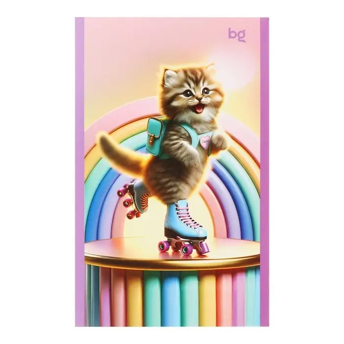 Блокнот А6, 24 листа в клетку на скрепке "Девочки", обложка мелованный картон, блок 60 г/м2, МИКС