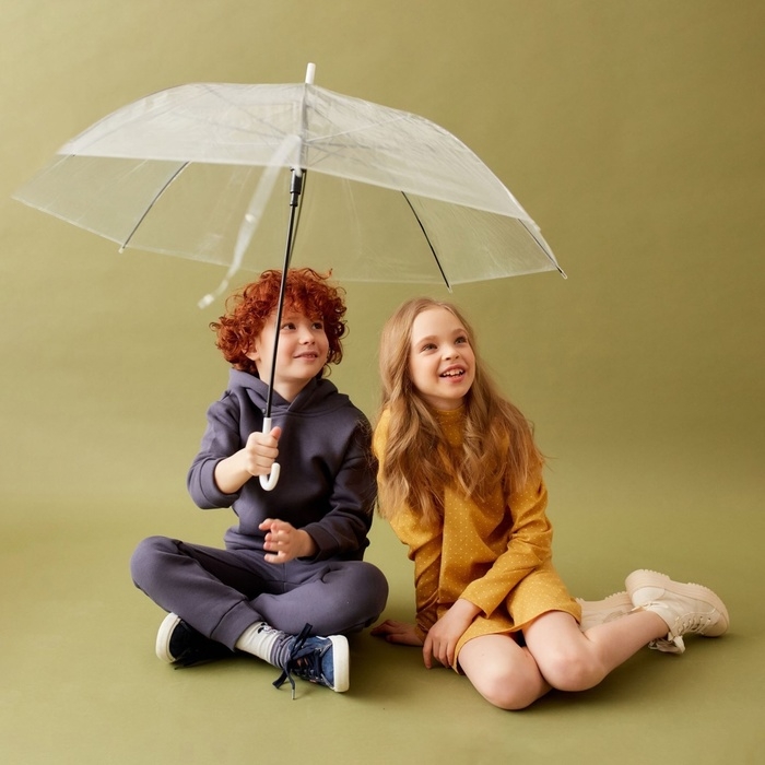 Платье детское MINAKU: Cotton collection цвет горчица, рост 146