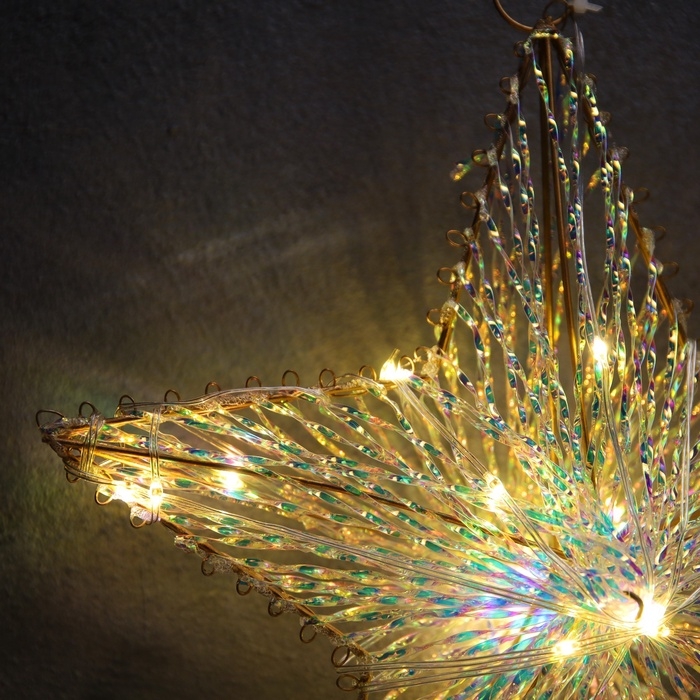 Светодиодная фигура &laquo;Звезда&raquo; 30х30х6 см, 20 LED, батарейки AAx2 (не в комплекте), свечение теплое белое