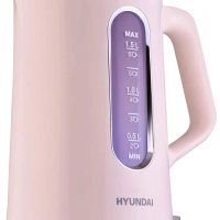 Чайник HYK-G8888 1.5л. 1700Вт кремовый прозрачный