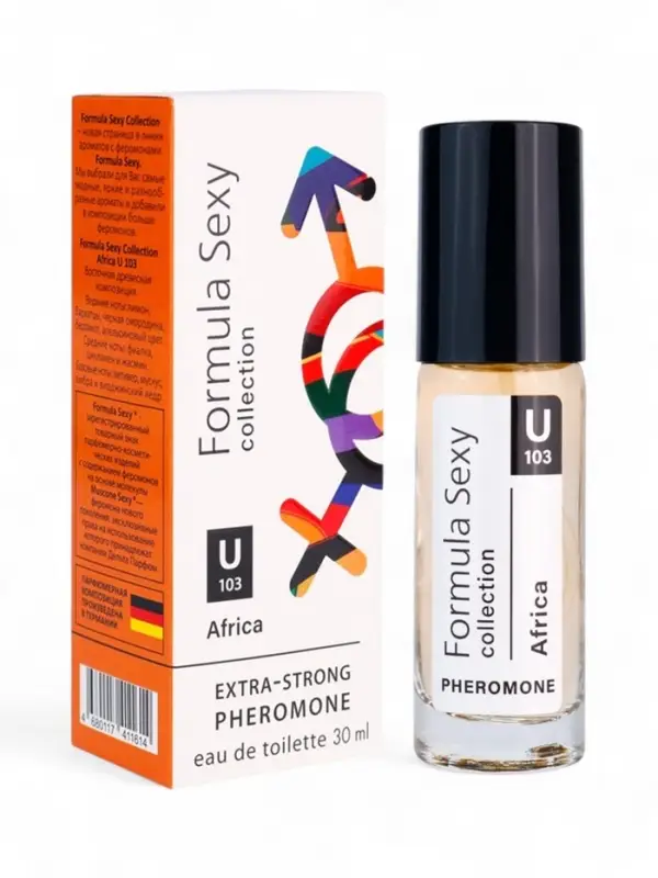 Туалетная вода женская с феромонами Formula Sexy collection Africa U103, 30 мл