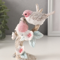 Сувенир полистоун "Воробышки на цветочном дереве" розово-голубой 11,5х5,5х13,5 см Сувенир полистоун "Воробышки на цветочном дереве" розово-голубой 11,5х5,5х13,5 см