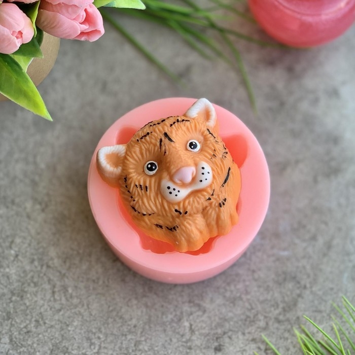 Силиконовая форма &laquo;Морда тигра большая 2D&raquo; S