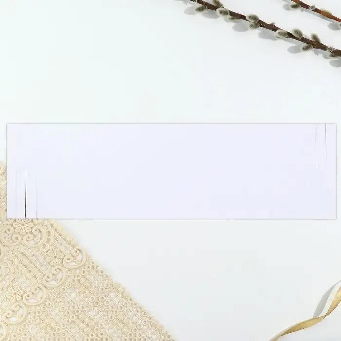 Форма ободок для кулича с тиснением &laquo;Кролики&raquo; на пасху, 32.2&times;9 см