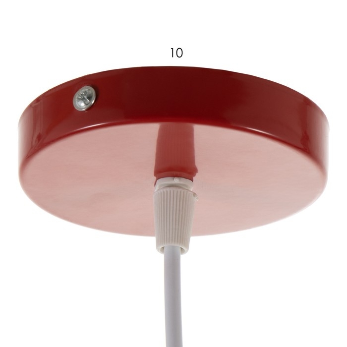 Светильник BayerLux Подвес "Квадрат" 1x40Вт E27 красный 16х16х18-116 см