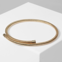 Колье &laquo;Рельеф&raquo; тонкое, цвет золото, d=13,5 см