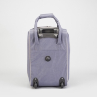 Чемодан малый 20" с сумкой, отдел на молнии, наружный карман, цвет серый