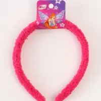 Ободок для волос плюшевый, цвет розовый, Винкс