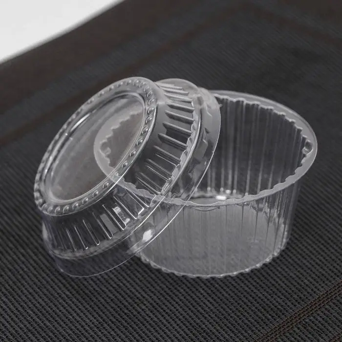 Креманка пластиковая одноразовая для пирожных, 9.5&times;6 см, прозрачная