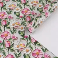 Бумага упаковочная глянцевая &laquo;Цветочная поляна&raquo;, 70 &times; 100 см