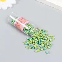 Бисер 6/0 в бутылочке "Хвойный лес" 20 гр керамический блеск 6х2х2 см