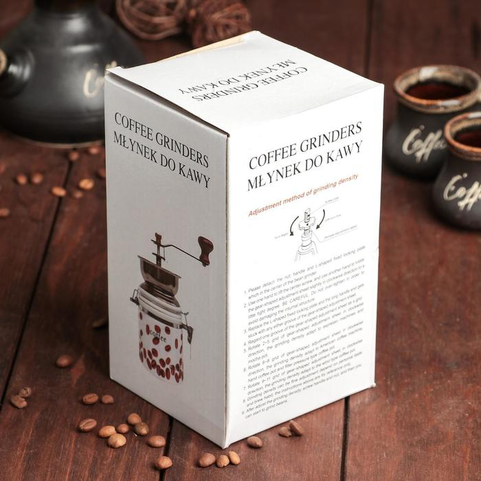 Кофемолка ручная &laquo;Светлое дерево&raquo;, 9,5&times;16 см