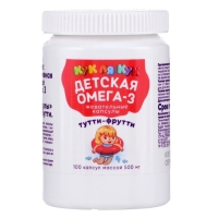 Омега-3 детская &laquo;Кук Ля Кук&raquo; со вкусом тутти-фрутти, 100 капсул