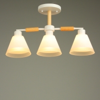 Люстра "Вудли" 3хЕ27 40Вт белый 60х16х29 см