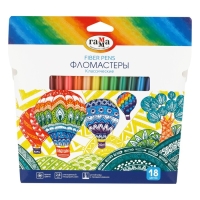 Фломастеры 18 цветов Гамма "Классические", смываемые, картонная упаковка, европодвес (356544) Фломастеры 18 цветов Гамма "Классические", смываемые, картонная упаковка, европодвес (356544)