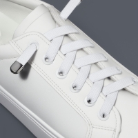 Шнурки с плоск сечением 8мм 100&plusmn;5см (пара) эласт с фикс бел пакет SS