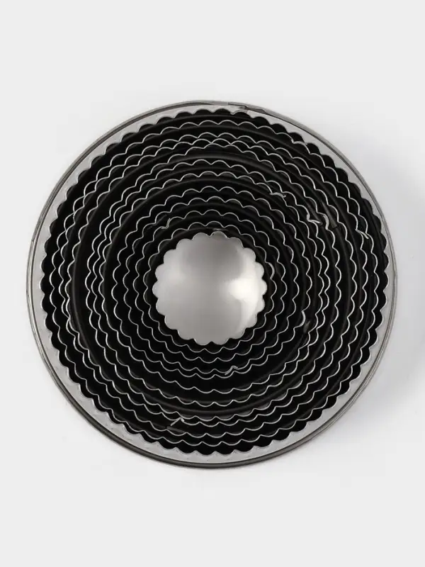 Набор форм для вырезания "Волна" 12 шт, d 3,5-10,5 см, h 3 см