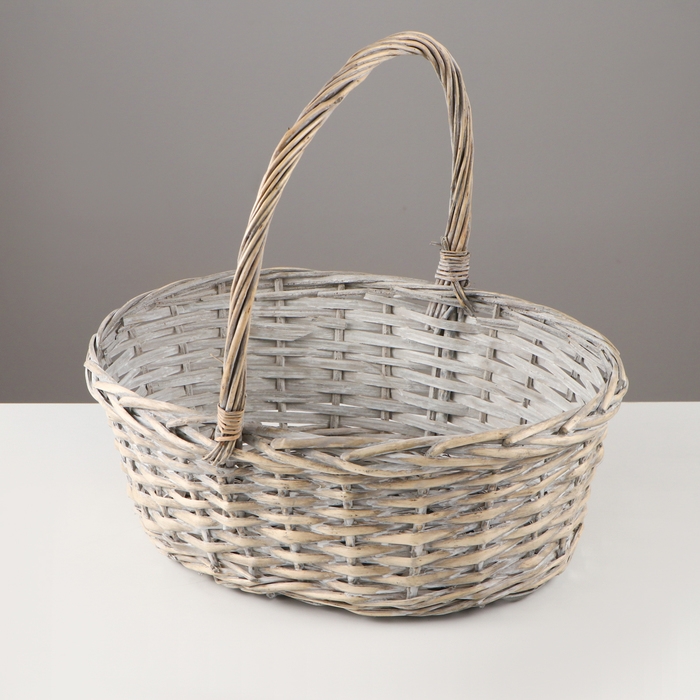 Набор корзин &laquo;Плетёнка&raquo;, 3 шт, 38&times;30&times;14/35 см, 32&times;25&times;11/27 см, 27&times;21&times;10/25 см, ива, микс