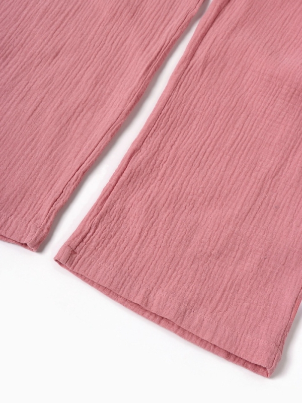 Пижама женская (рубашка и брюки) KAFTAN Basic размер 48-50, пудрово-розовый