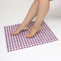 Ипликатор-коврик, основа спанбонд, 360 модулей, 56 &times; 62 см, цвет белый/лавандовый