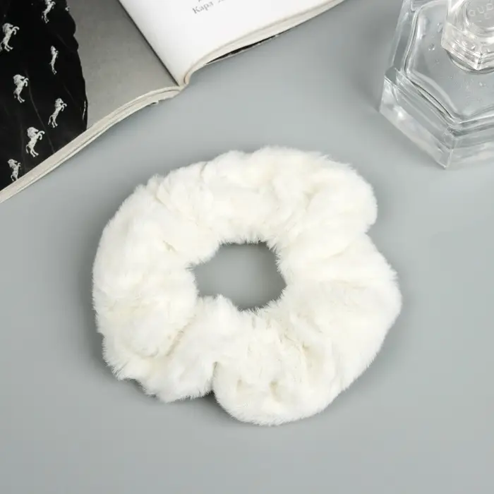 Резинка для волос &laquo;Орбита&raquo;, нежность, 9 см, белая