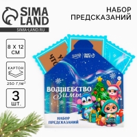 Набор предсказаний на Новый Год в конверте &laquo;Новогодняя коллекция: Волшебство зимы&raquo;, 8 х 12 см