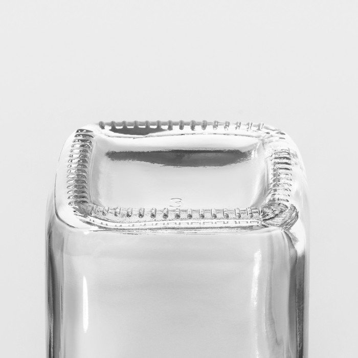 Банка стеклянная для сыпучих продуктов Доляна &laquo;Квадрат&raquo;, 300 мл, 5,5&times;11,5 см, с бугельным замком