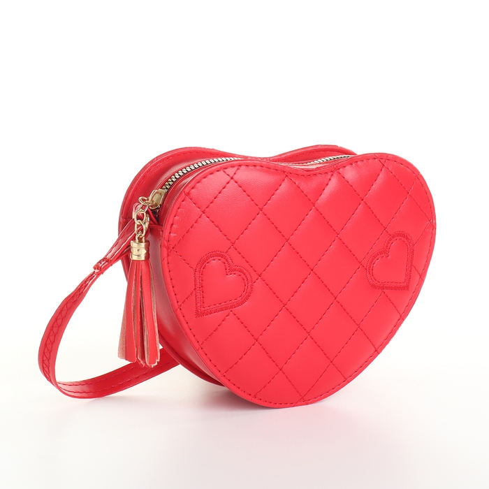 Сумка детская для девочки на молнии «Выбражулька», цвет красный Сумка детская для девочки на молнии «Выбражулька», цвет красный