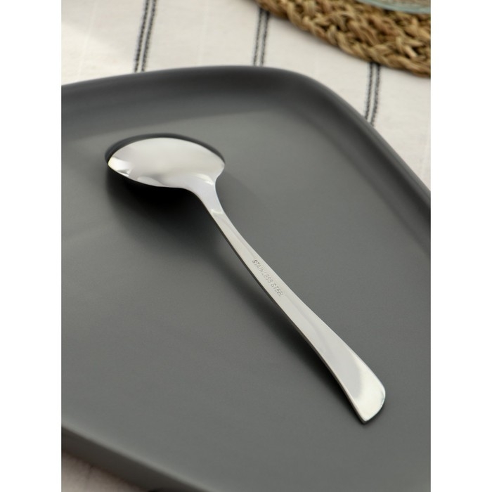 Набор ложек столовых 6 шт, 19,3 см Доляна "Верона" толщина 2 мм