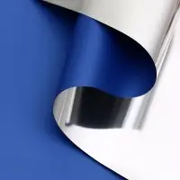 Пленка для цветов, &laquo;Серебряная сторона&raquo;, синий, 57&times;57&plusmn;1 см