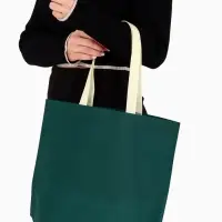 Пакет с петлевой ручкой, сумка - шопер &laquo;Эко&raquo;, 38&times;32&times;10 см, изумрудный