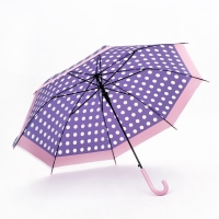 Зонт полуавтоматический &laquo;Горох&raquo;, 8 спиц, R = 47/54 см, D = 108 см, цвет МИКС