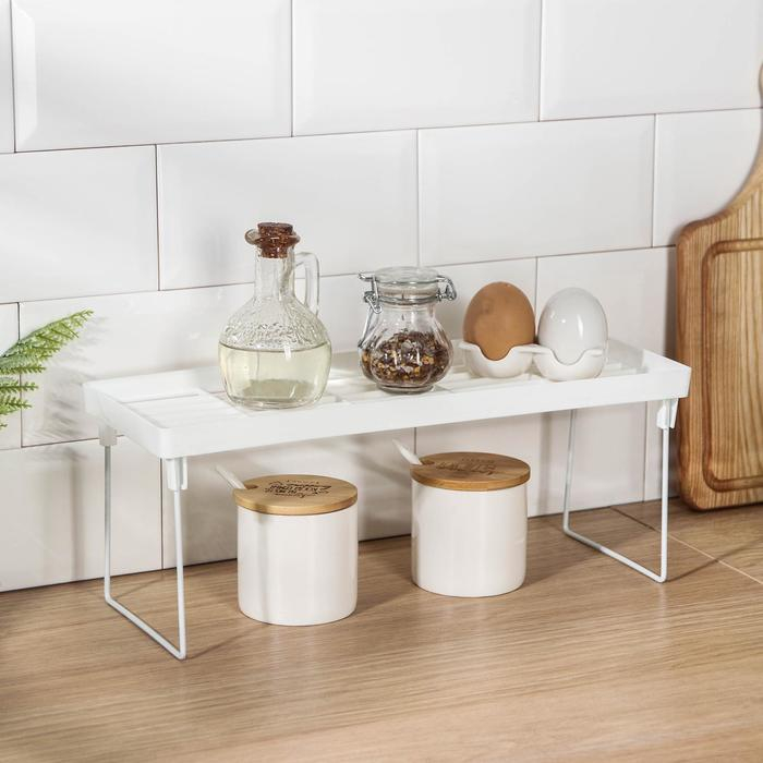 Полка универсальная складная, 39&times;14&times;15,5 см, цвет белый