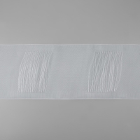 Шторная лента трубная, органза, 10 см, 50 &plusmn; 1 м, цвет прозрачный