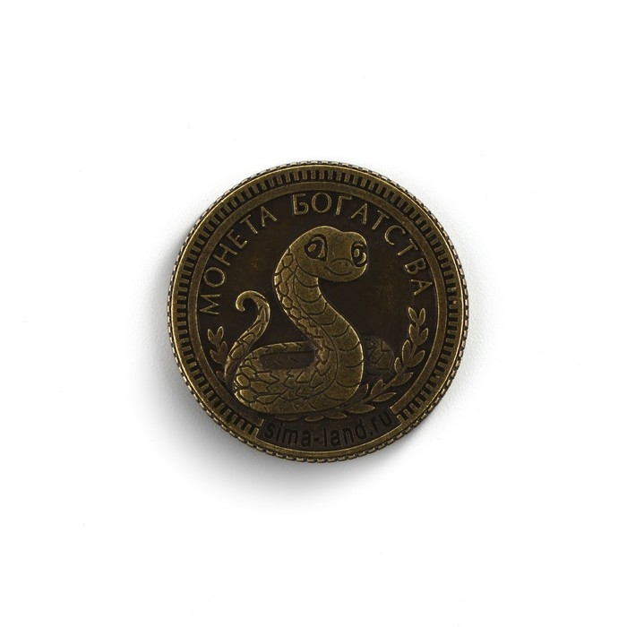 Монета в коробочке новогодняя &laquo;Волшебный талисман&raquo; на Новый год, диам. 2.5 см