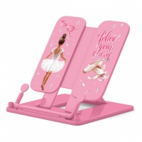 Подставка для книг пластиковая ErichKrause Pointes, розовый Подставка для книг пластиковая ErichKrause Pointes, розовый