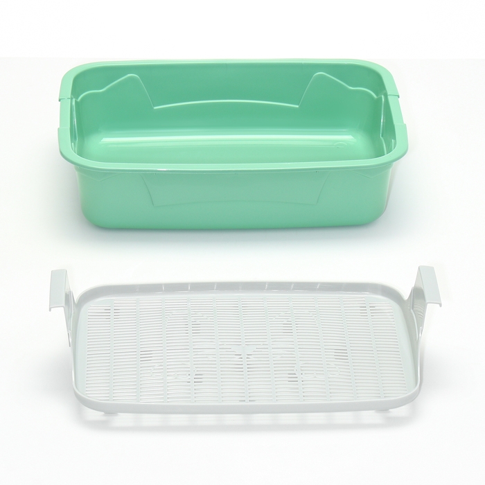 Туалет с сеткой, 45х34х12 см, серый/оливковый Туалет с сеткой, 45х34х12 см, серый/оливковый